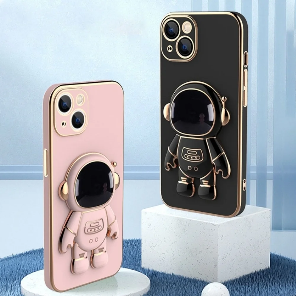 iPhone 13 3D Astronaut Phone Stand Pink Phone Case NWT - Picture 2 of 6